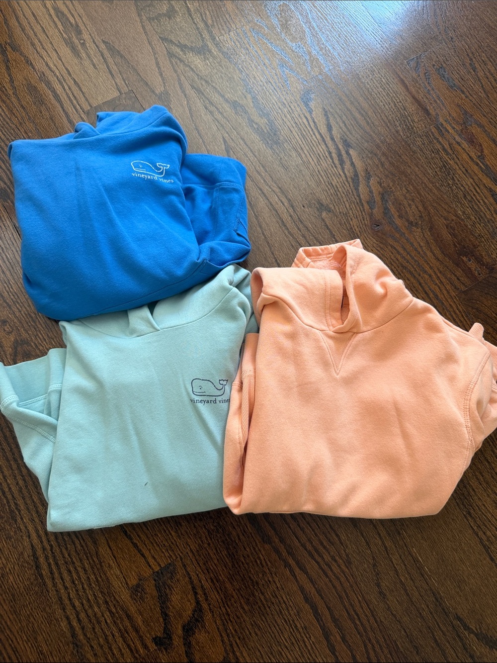 Vineyard Vines Kids Hoodies in Bright Blue, Light Aqua, Peach